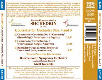 CD Bournemouth Symphony Orchestra: Concertos For Orchestra Nos. 4 & 5 / Kristallene Gusli