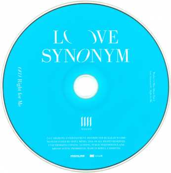 CD 원호: Love Synonym #1 : Right For Me