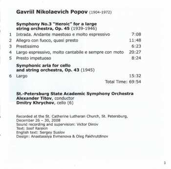 CD نيسم جلال: Symphony No. 3 "Heroic", Symphonic Aria