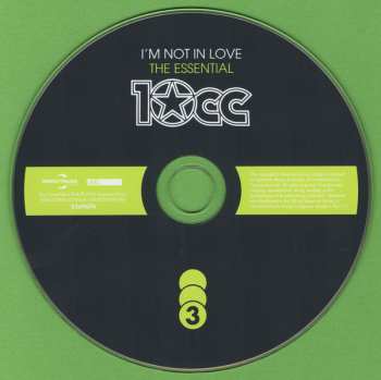 3CD 10cc: I'm Not In Love: The Essential 