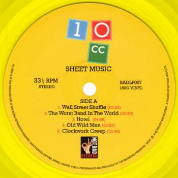 LP 10cc: Sheet Music LTD | CLR