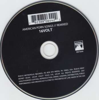 CD 16 Volt: American Porn Songs // Remixed
