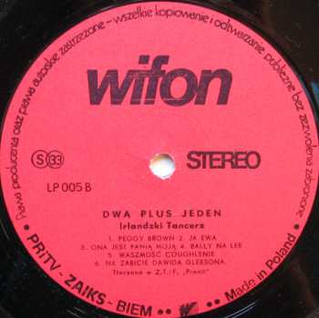 LP 2 plus 1: Irlandzki Tancerz