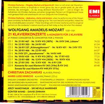 9CD Wolfgang Amadeus Mozart: 21 Piano Concertos & Concertos for 2 Pianos