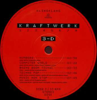 2LP Kraftwerk: 3-D (1 2 3 4 5 6 7 8)