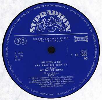 LP Jiří Stivín & Co. Jazz System: 5 Ran Do Čepice