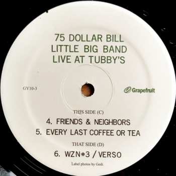 LP 75 Dollar Bill: Live At Tubby's