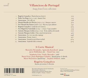 CD A Corte Musical: Villancicos De Portugal - Songs From Évora Collections