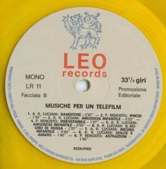 LP Antonio Ricardo Luciani: Musiche Per Un Telefilm CLR