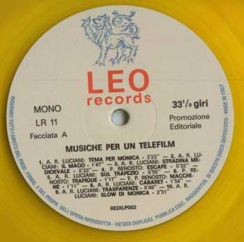 LP Antonio Ricardo Luciani: Musiche Per Un Telefilm CLR