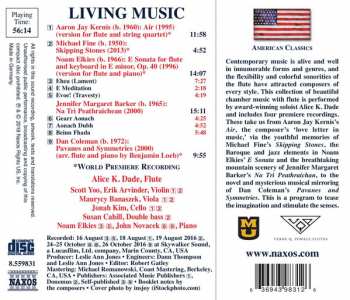 CD Aaron Jay Kernis: Living Music: New Chamber Music For Flute