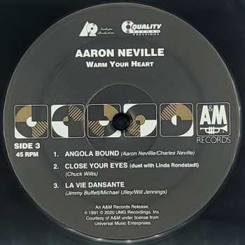 2LP Aaron Neville: Warm Your Heart LTD