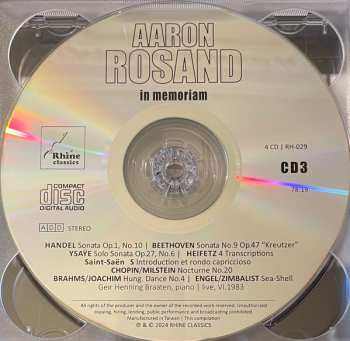 4CD/Doos Aaron Rosand: In Memoriam
