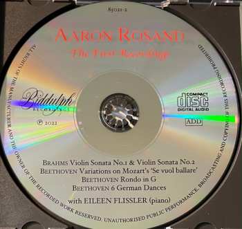 CD Aaron Rosand: The First Recordings