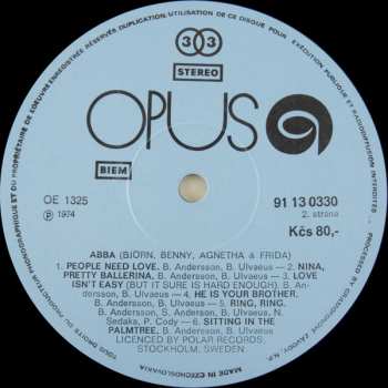 LP ABBA: ABBA (Björn, Benny, Agnetha & Frida)