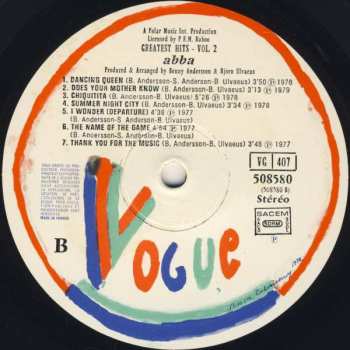 LP ABBA: Greatest Hits Vol. 2