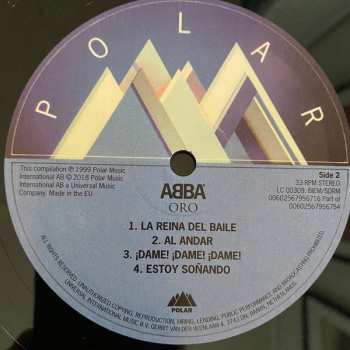 2LP ABBA: Oro: Grandes Exitos
