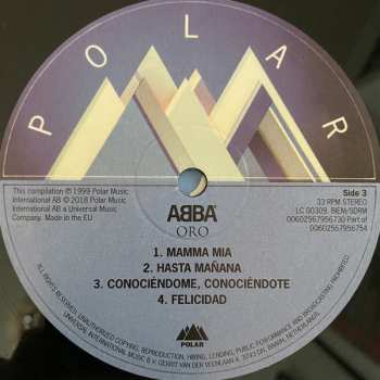 2LP ABBA: Oro: Grandes Exitos