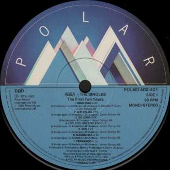 2LP ABBA: The Singles (The First Ten Years)