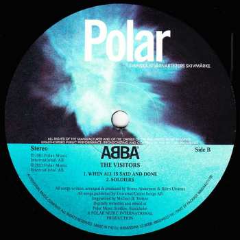 2LP ABBA: The Visitors LTD