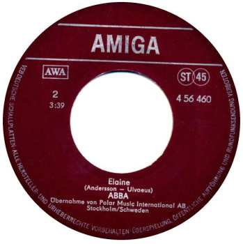 SP ABBA: The Winner Takes It All / Elaine