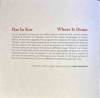 CD Abel Selaocoe: Where Is Home (Hae Ke Kae)  DIGI
