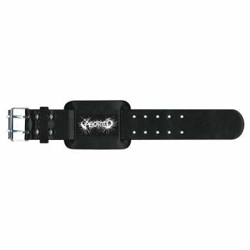 Merch Aborted: Leren Armband Logo Aborted
