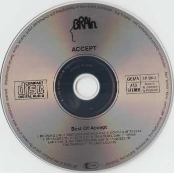 CD Accept: Best Of Accept