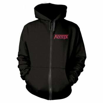 Merch Accept: Hoodie Met Rits Metal Heart 1