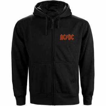 Merch AC/DC: Dames Hoodie Met Rits Logo Ac/dc 