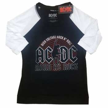 Merch AC/DC: Dames T-shirt Hard As Rock 