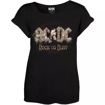Dames T-shirt Rock Or Bust 