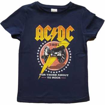Merch AC/DC: Kinder T-shirt For Those About To Rock '81 