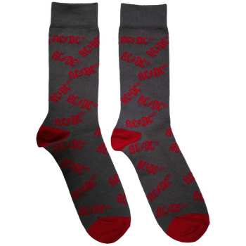 Merch AC/DC: Enkelsokken Logo Ac/dc Pattern