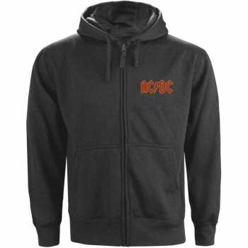 Merch AC/DC: Hoodie Met Rits Logo Ac/dc