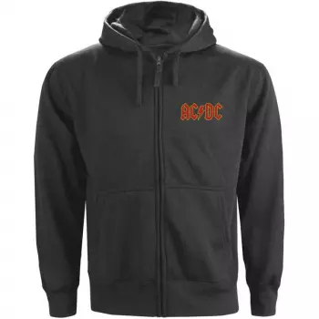 Hoodie Met Rits Logo Ac/dc