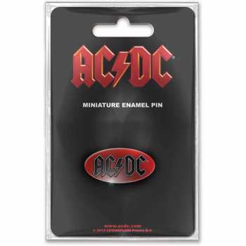 Merch AC/DC: Mini Badge Oval Logo Ac/dc