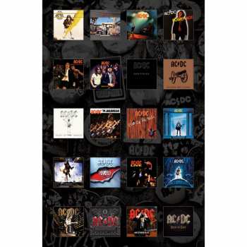 Merch AC/DC: Textielposter Albums