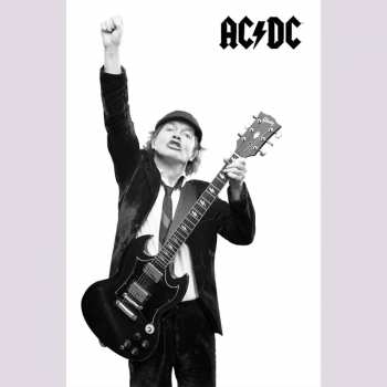 Merch AC/DC: Textielposter Angus