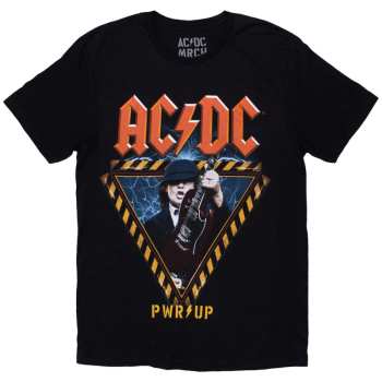  AC/DC: Ac/dc Unisex T-shirt: Angus Triangle Prw-up Eu Tour '30 (back Print & Ex-tour) (x-large) XL