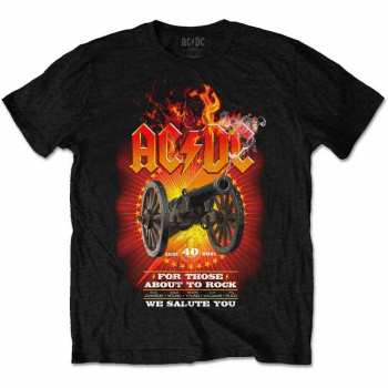 Merch AC/DC: Tričko Ftatr 40th Flaming  S