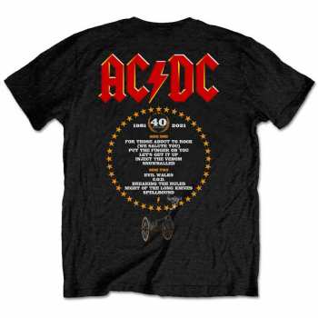 Merch AC/DC: Tričko Ftatr 40th Flaming  S