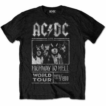 Merch AC/DC: Tričko Highway To Hell World Tour 1979/1980  S