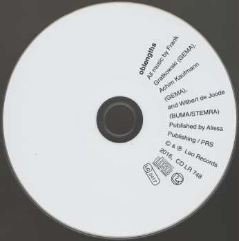 CD Achim Kaufmann / Frank Gratkowski / Wilbert De Joode: Oblengths
