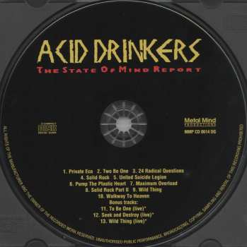 CD Acid Drinkers: The State Of Mind Report