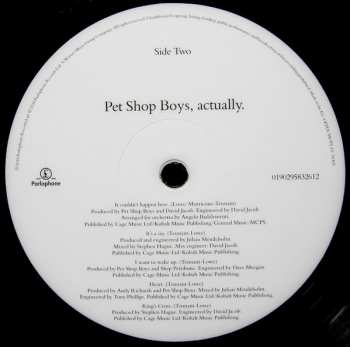 LP Pet Shop Boys: Actually