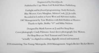 LP Pet Shop Boys: Actually