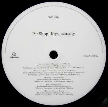 LP Pet Shop Boys: Actually