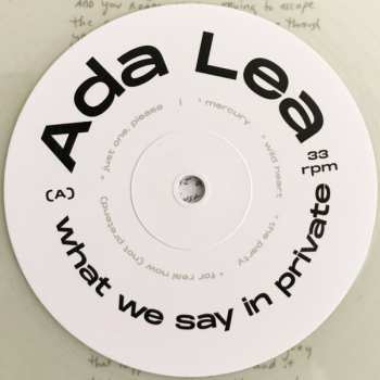 LP Ada Lea: What We Say In Private LTD | CLR