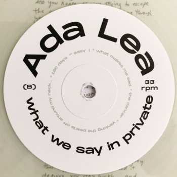 LP Ada Lea: What We Say In Private LTD | CLR